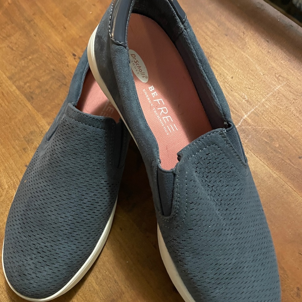 Dr. Scholl's Blue Casual Slip-On Flats